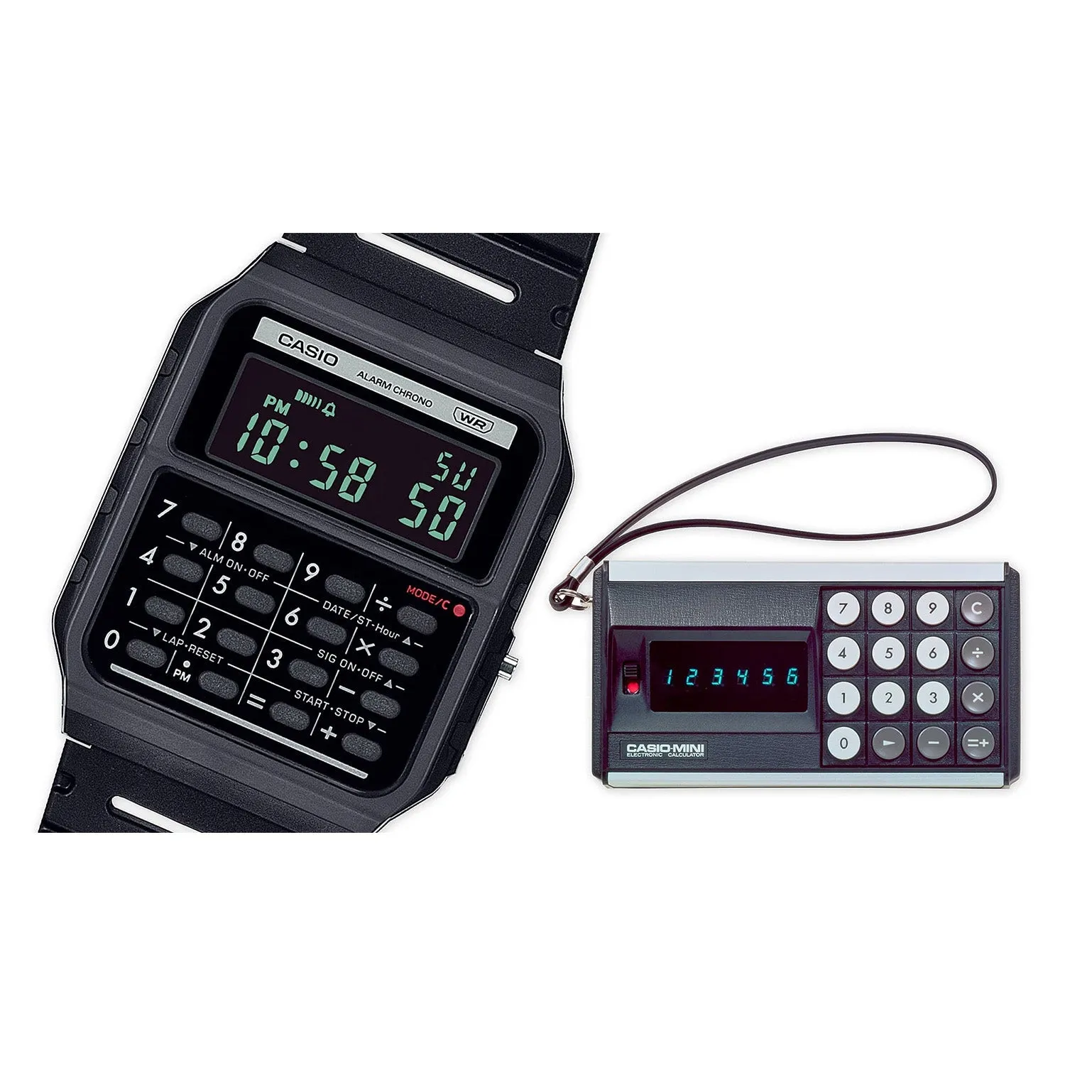 Casio Pop Black Calculator Watch CA53WB-1B