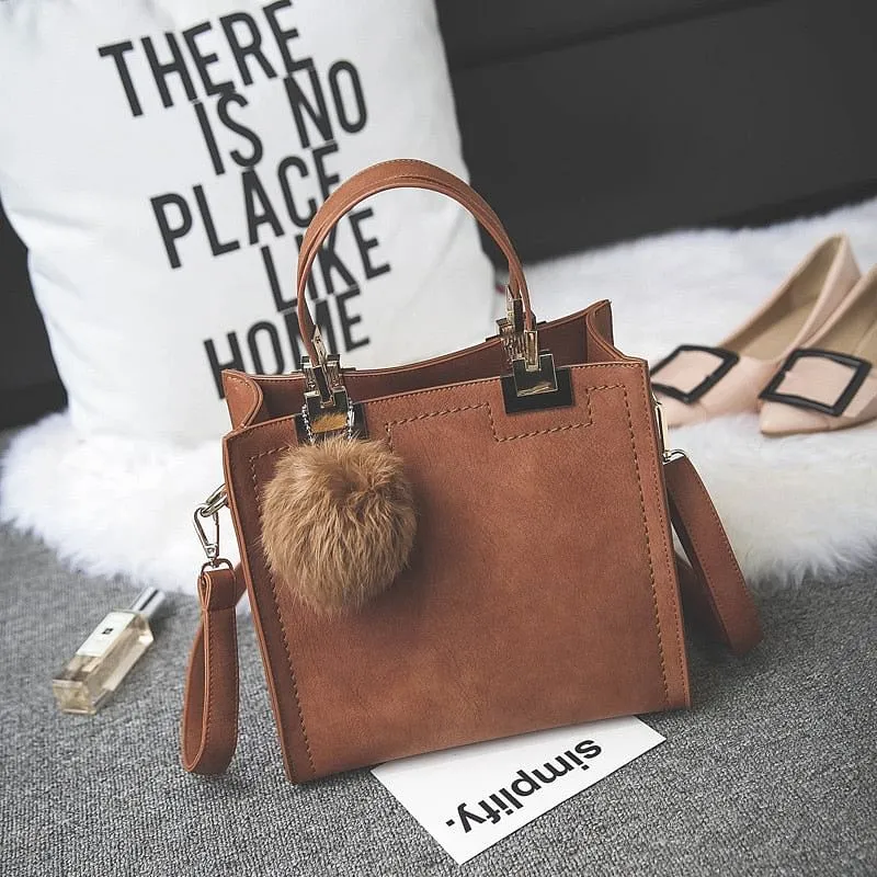 Casual Large Suede Leather Bag