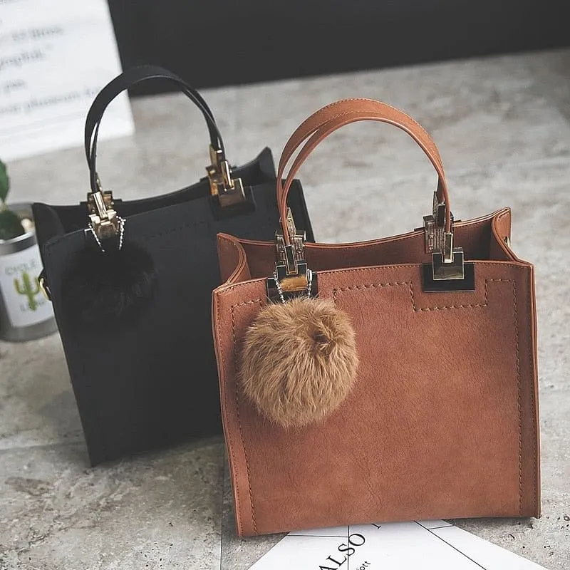Casual Large Suede Leather Bag