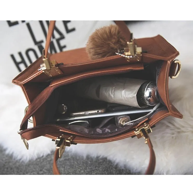 Casual Large Suede Leather Bag