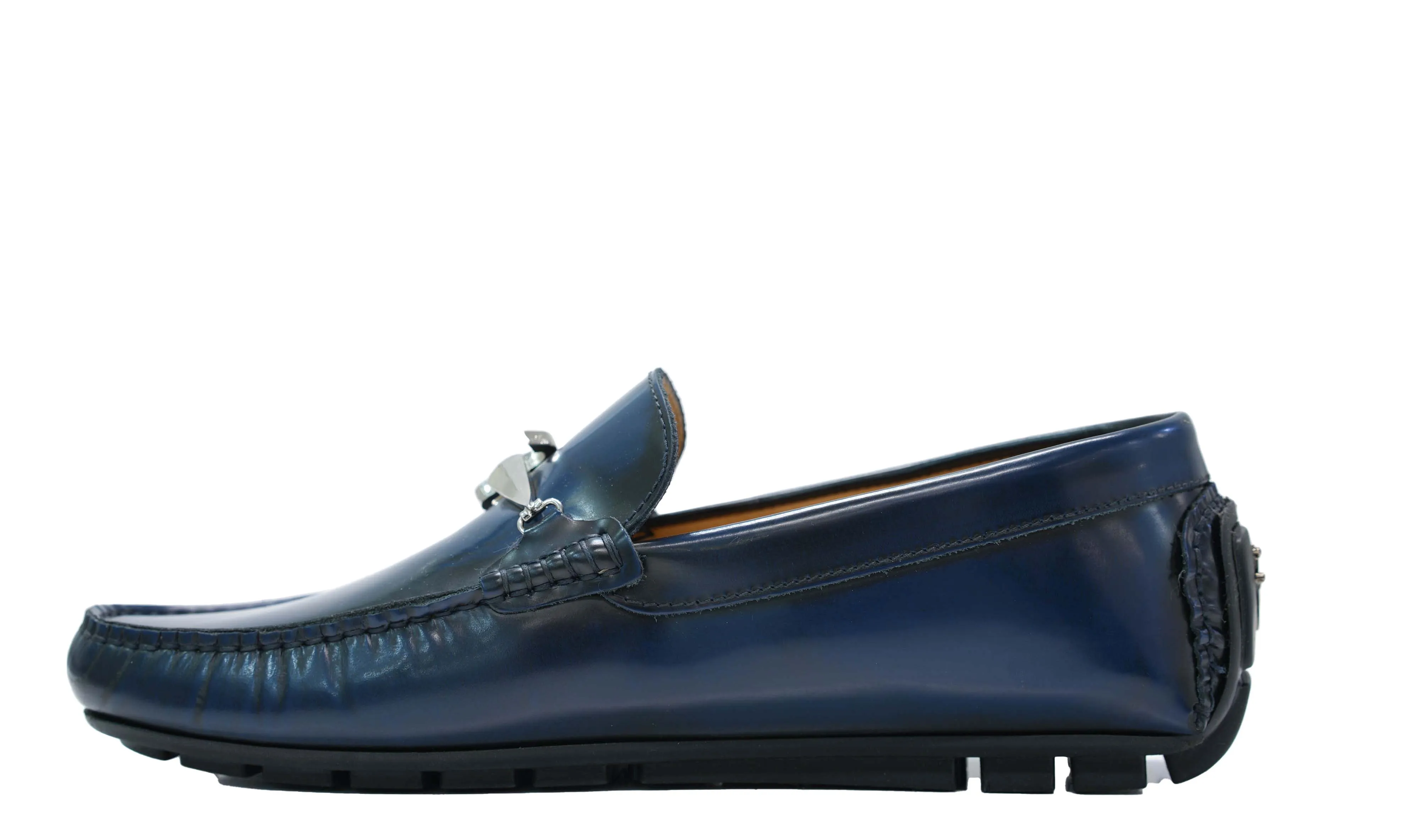Cesare Paciotti Men’s Navy Leather Moccasin YB10001 40% OFF