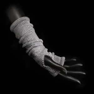 Chainmail Slouch Fingerless Glove