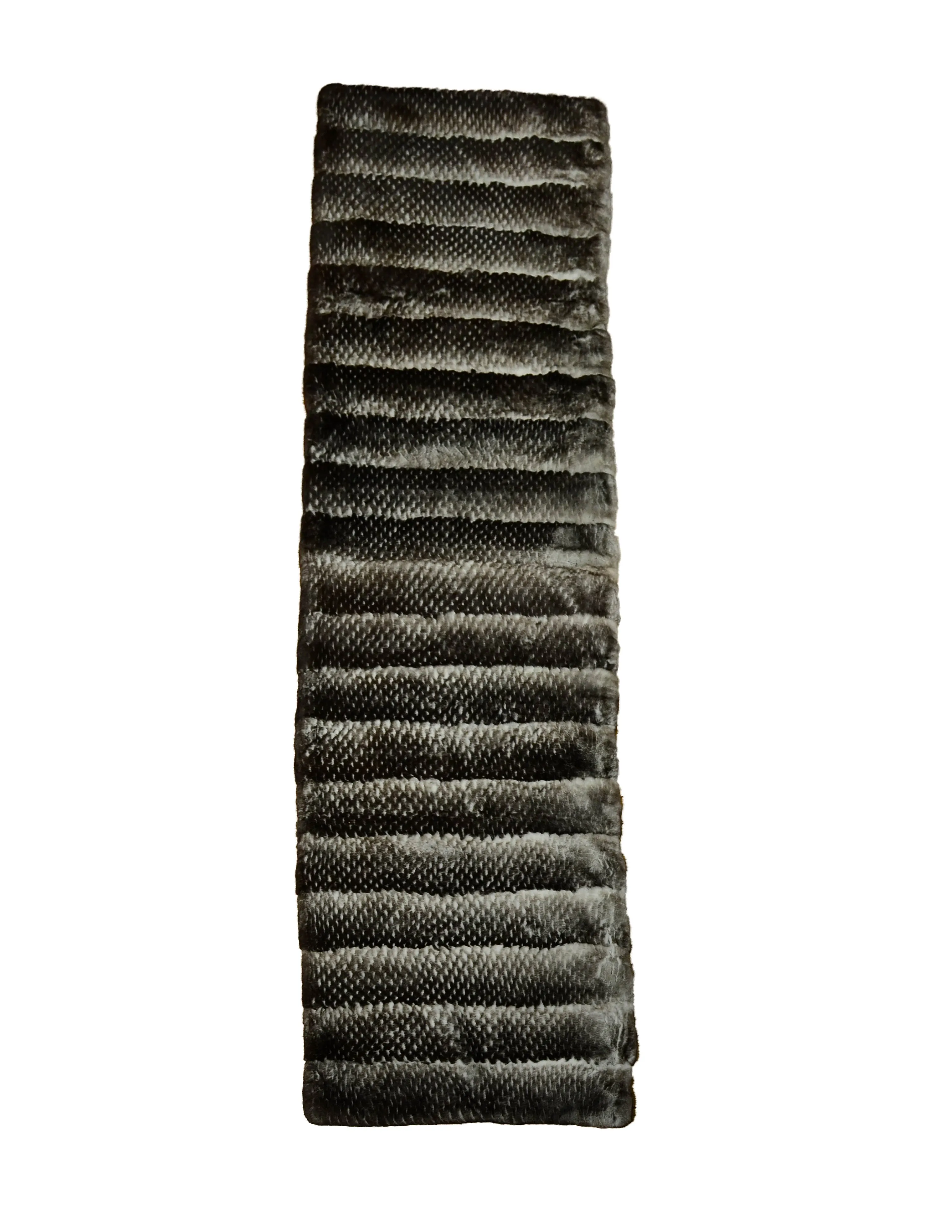 Chanel 78.5" Orylag Rabbit Fur & Cashmere Stole/Throw