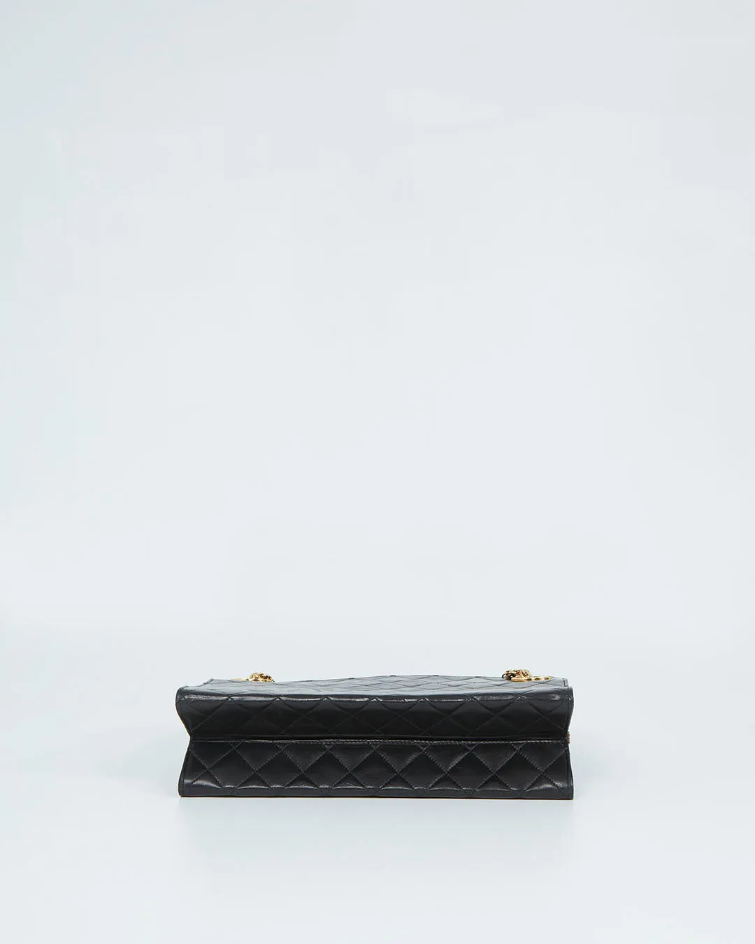 Chanel Vintage Black Lambskin CC Chain Shoulder Bag