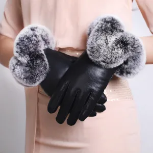 Chloé Rousseau Royal Leather Gloves