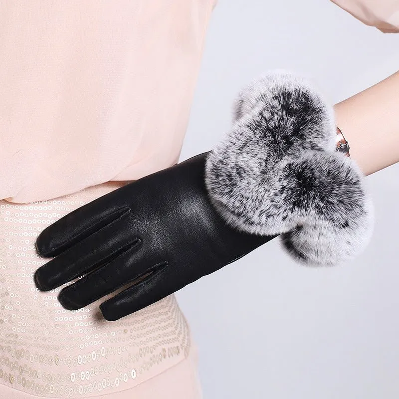Chloé Rousseau Royal Leather Gloves