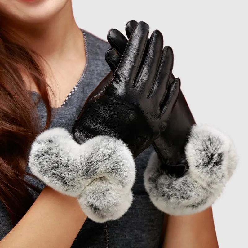 Chloé Rousseau Royal Leather Gloves
