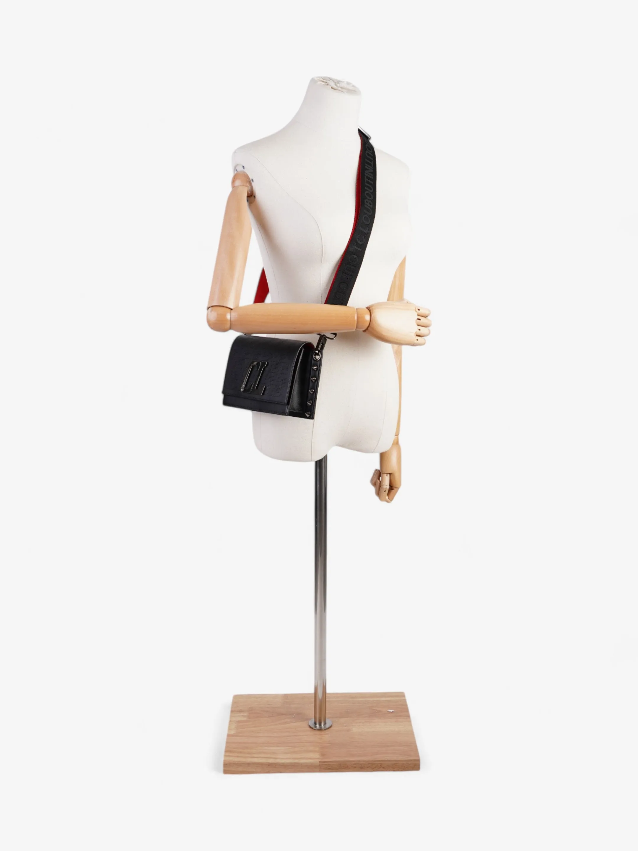 Christian Louboutin Wallstrap Messenger Bag Black / Red Leather