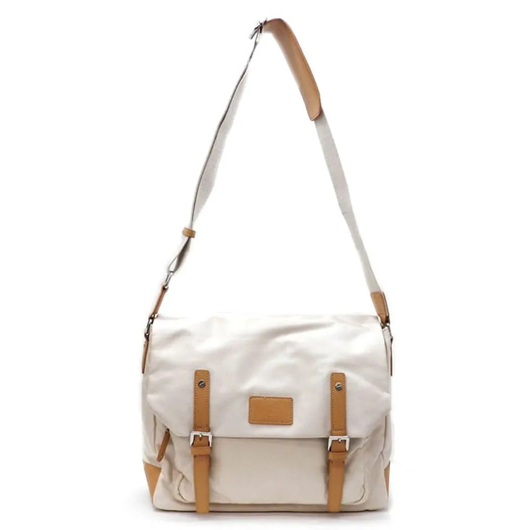 Color Block Canvas grey  School form Messenger bag IPad Laptop marsea pockets