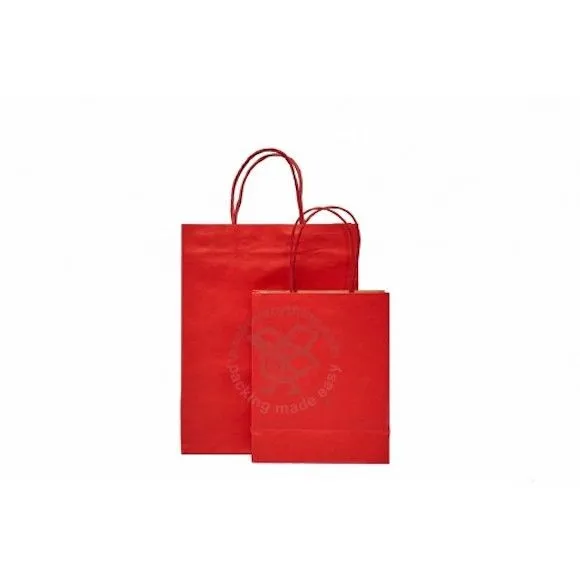 Colored Kraft Paper Bag (Red), 37 x 13 x 46cm (H)