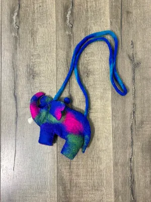 Colourful Elephant Felt Bag