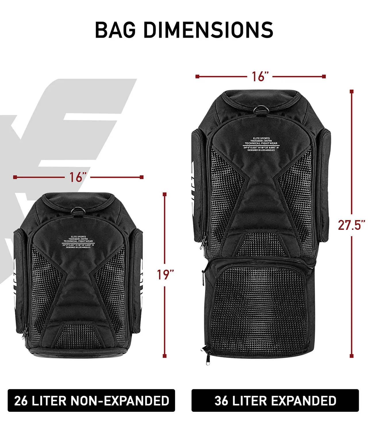 Convertible Black MMA Gear Gym Bag & Backpack
