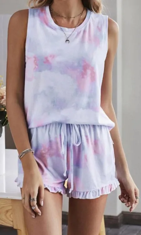 Cotton Candy Tie Dye Lounge Set