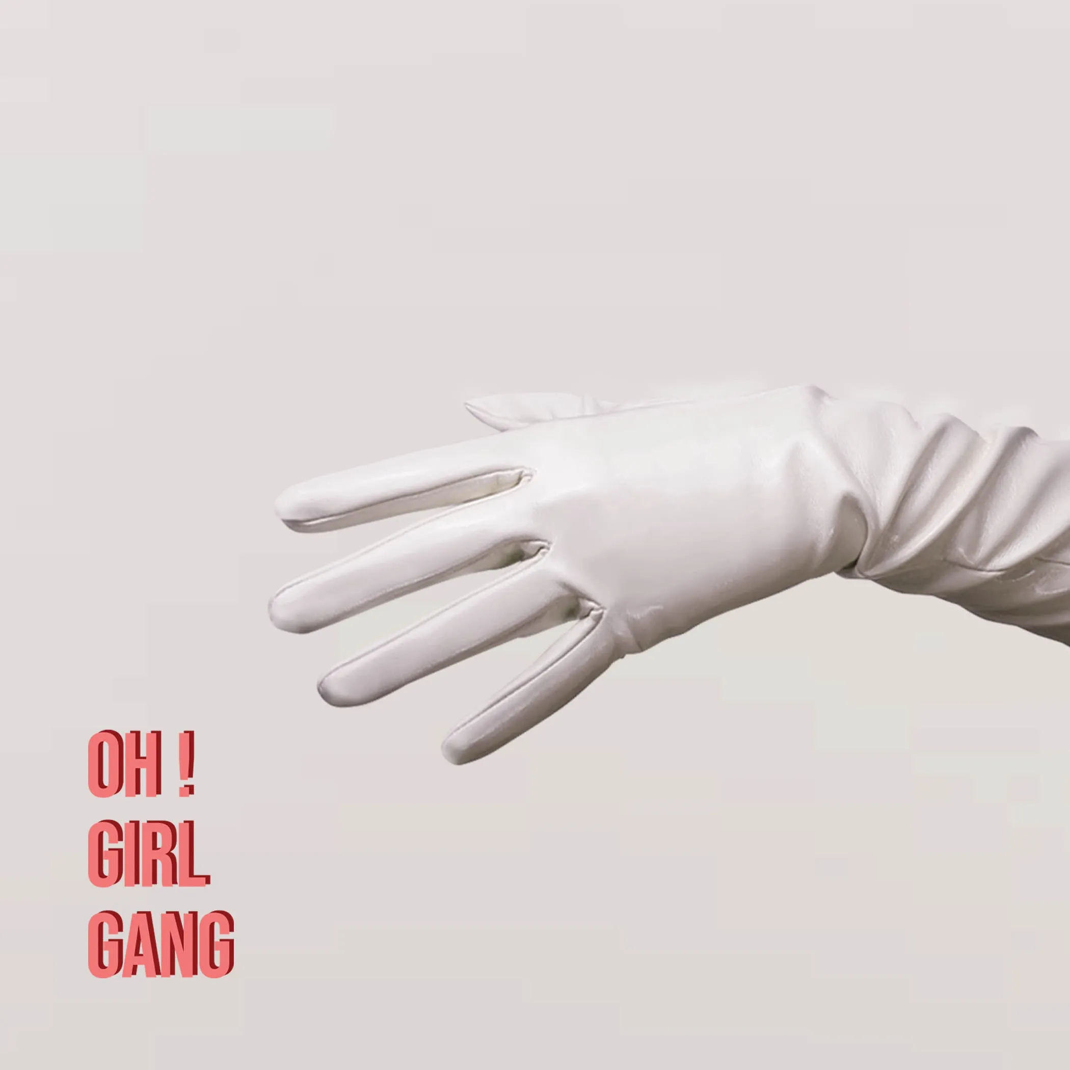 Cream Opera Patent PU leather Gloves in all lengths