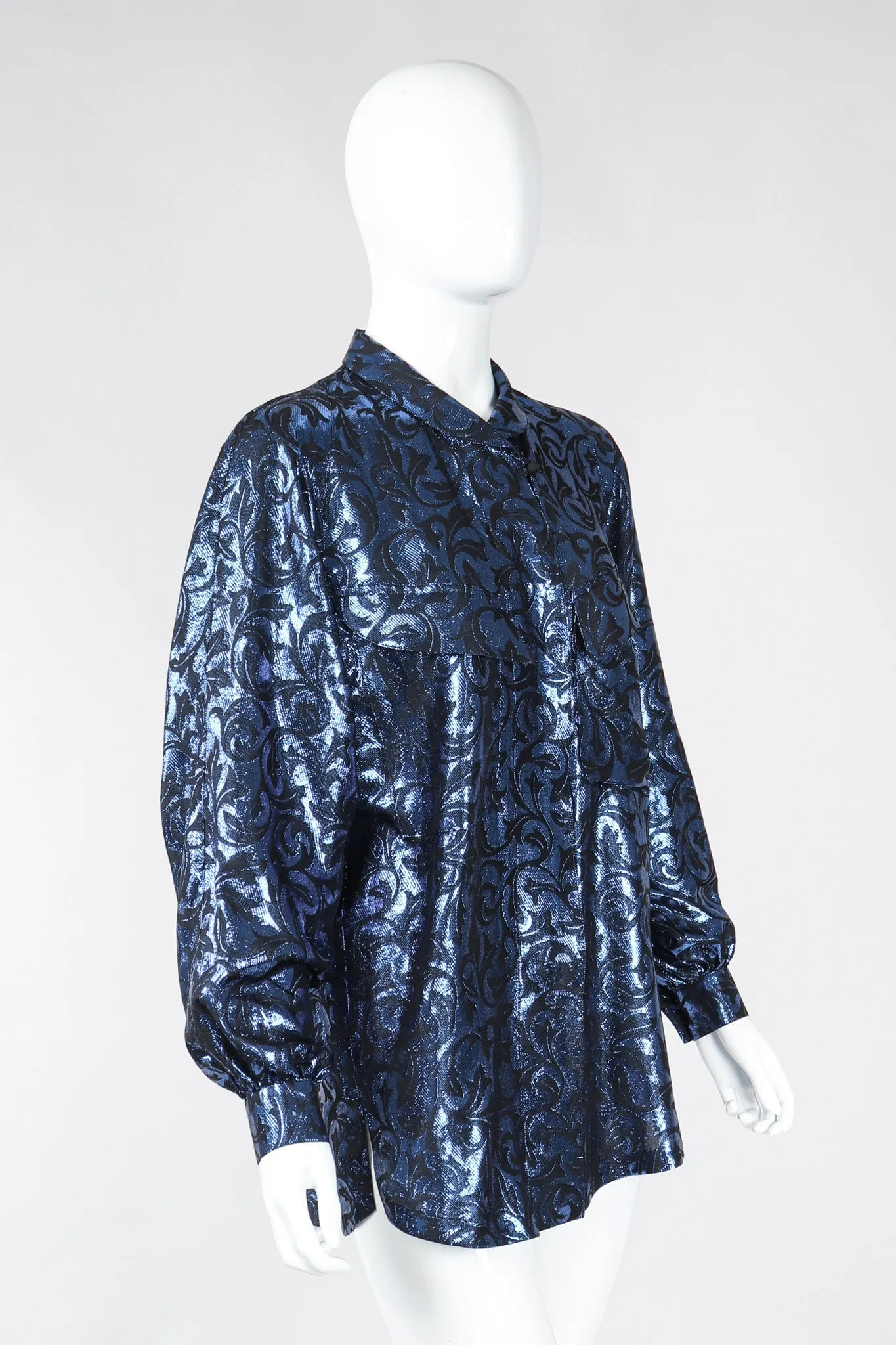 Damask Pajama Blouse