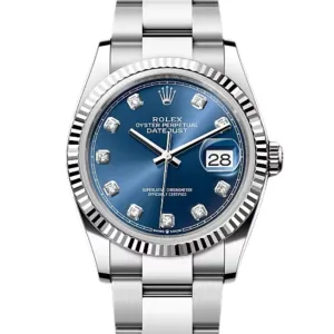 Datejust 36 Fluted Blue Diamond Dial (126234-0038)