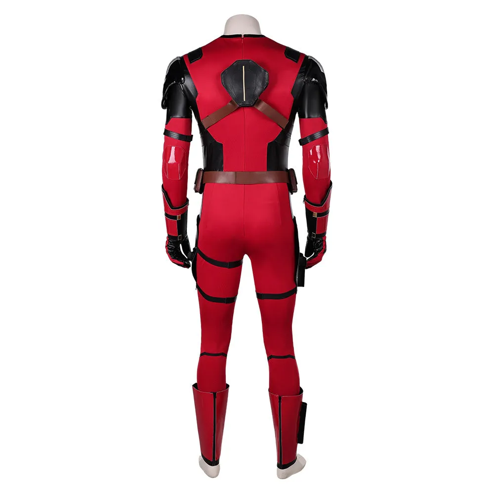 Deadpool&Wolverine Deadpool Variants Nice Pool Cosplay Red Jumpsuit Costume Outfits Halloween Carnival Suit