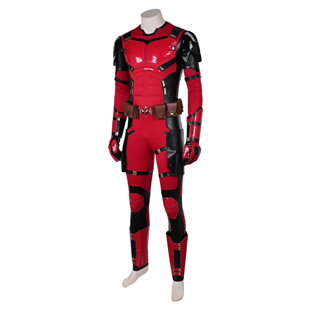 Deadpool&Wolverine Deadpool Variants Nice Pool Cosplay Red Jumpsuit Costume Outfits Halloween Carnival Suit