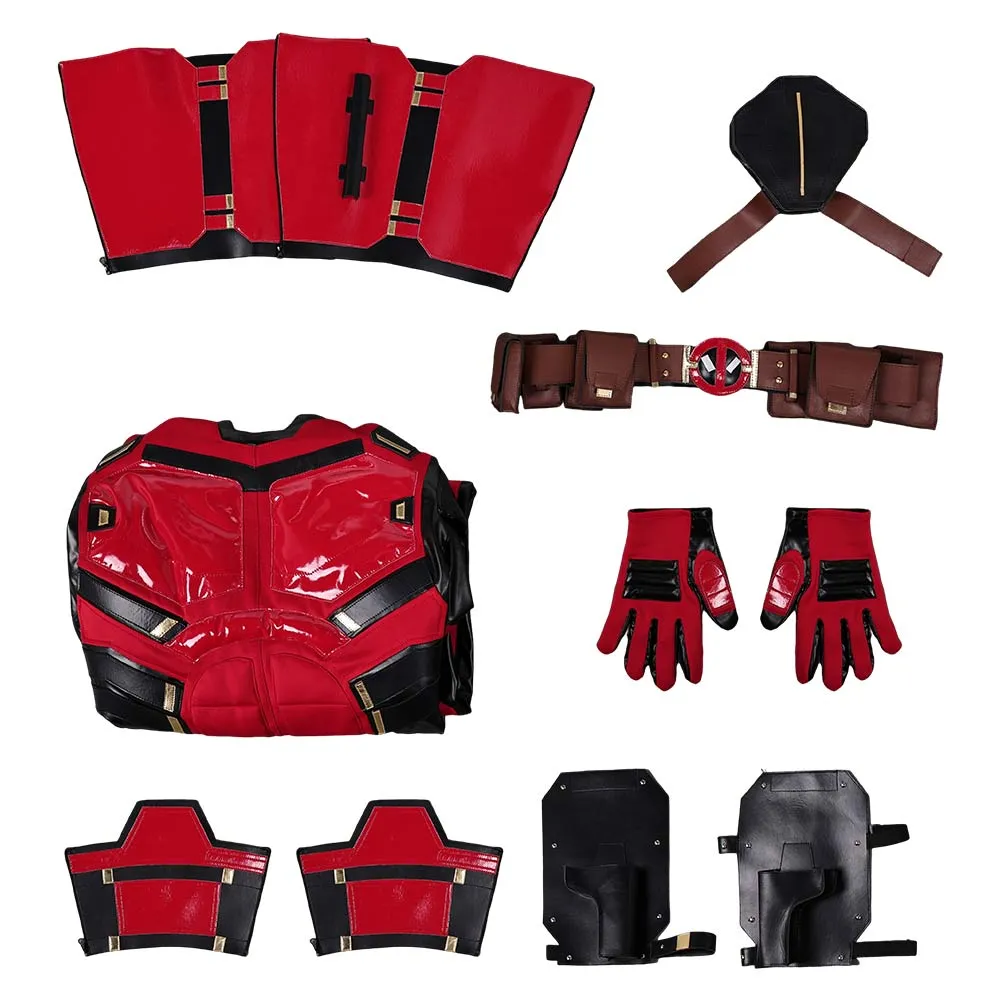 Deadpool&Wolverine Deadpool Variants Nice Pool Cosplay Red Jumpsuit Costume Outfits Halloween Carnival Suit