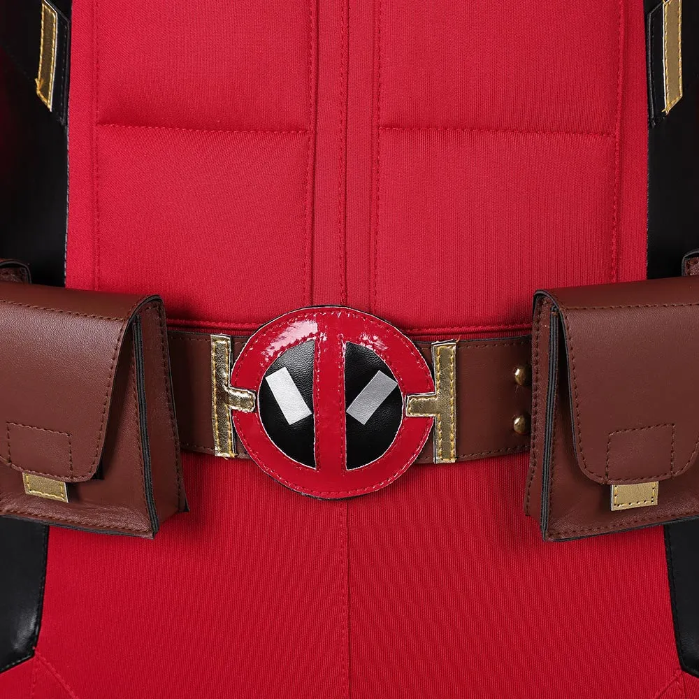 Deadpool&Wolverine Deadpool Variants Nice Pool Cosplay Red Jumpsuit Costume Outfits Halloween Carnival Suit