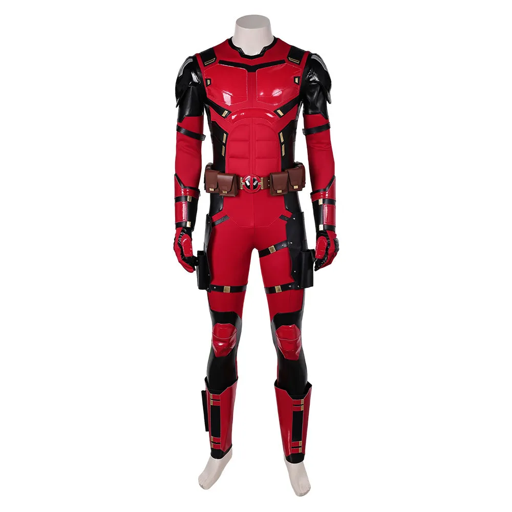 Deadpool&Wolverine Deadpool Variants Nice Pool Cosplay Red Jumpsuit Costume Outfits Halloween Carnival Suit