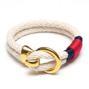 Deckard - Ivory/Navy/Red/Gold