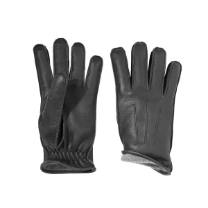 Deerskin Touchscreen Leather in Notte Black