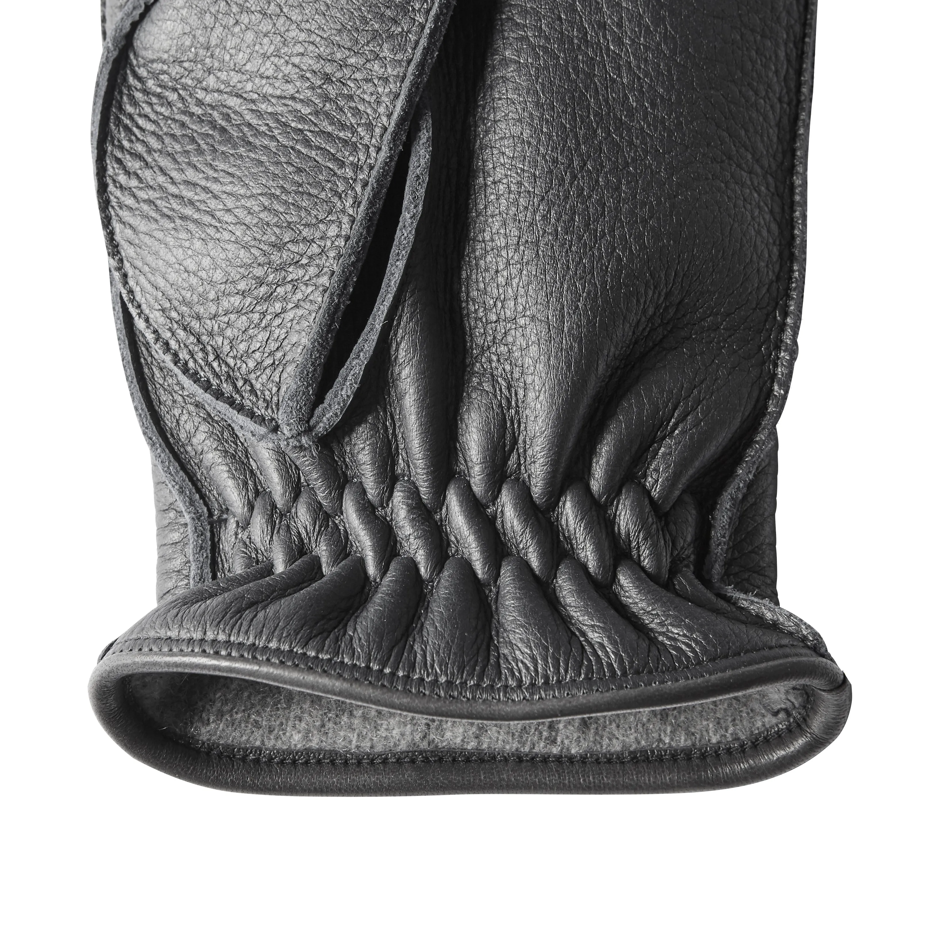 Deerskin Touchscreen Leather in Notte Black