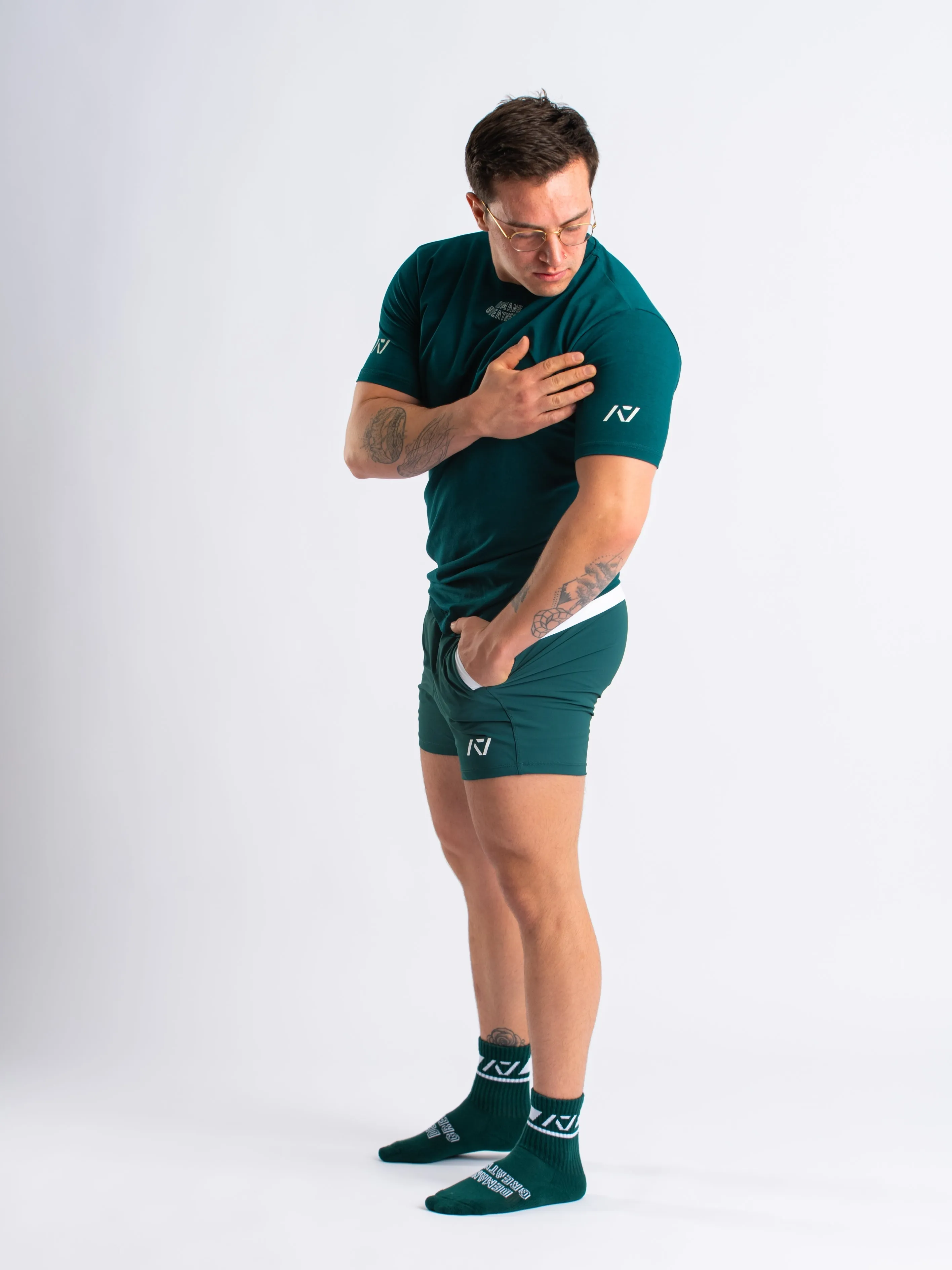 DG23 Men’s Meet Shirt - IPF Approved - Emerald Forás