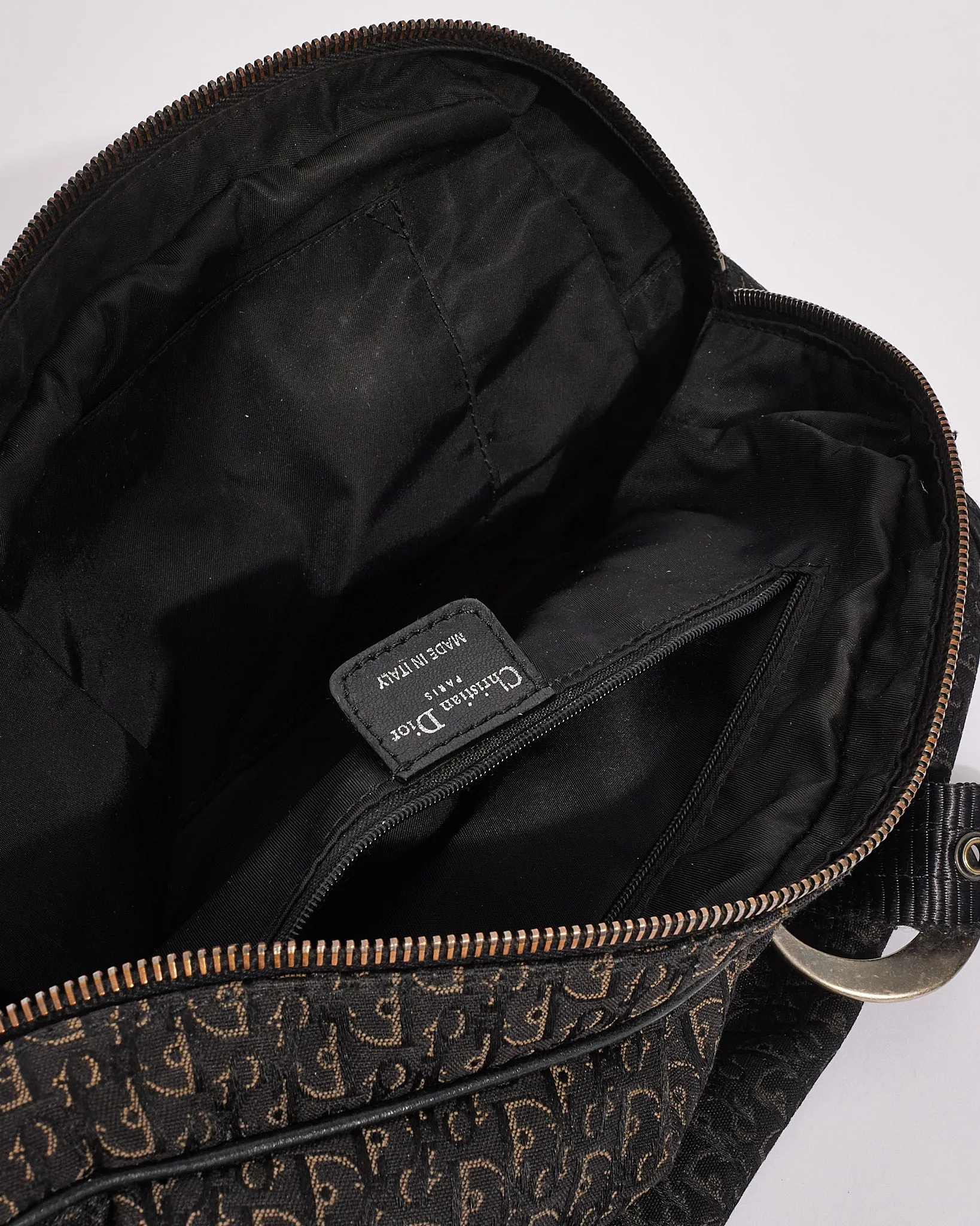 Dior Vintage Black Diorissimo Canvas Tote Bag
