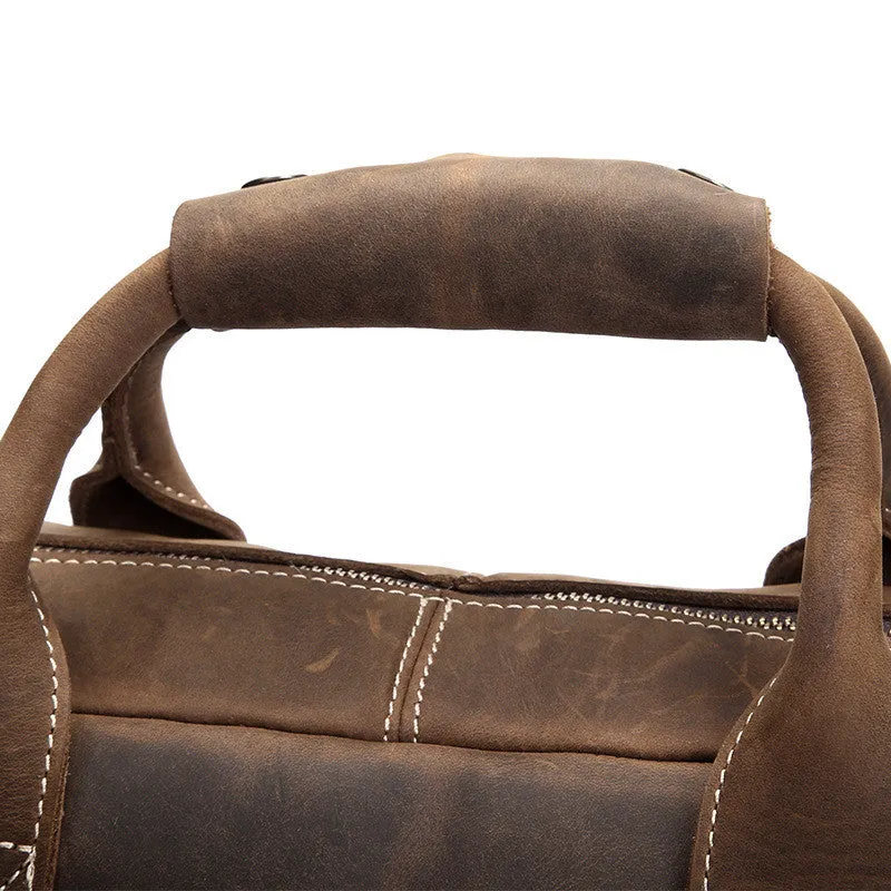 Distressed Leather Briefcase, Leather Laptop Bag