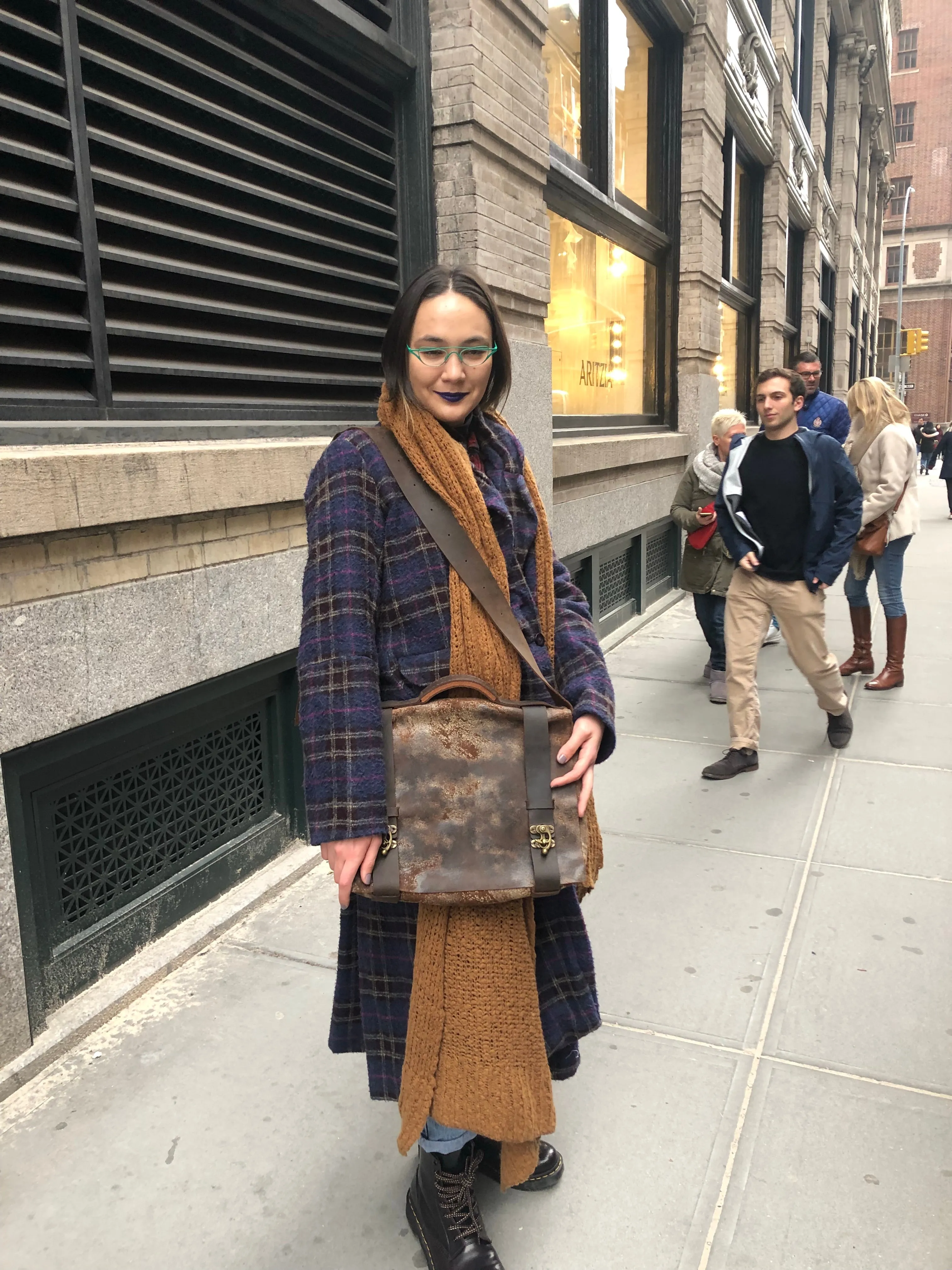 Distressed Messenger, Leather Laptop Bag, Handmade Leather Crossbody Messenger Bag