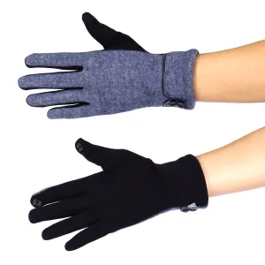 Double Button Touch Thermal Gloves
