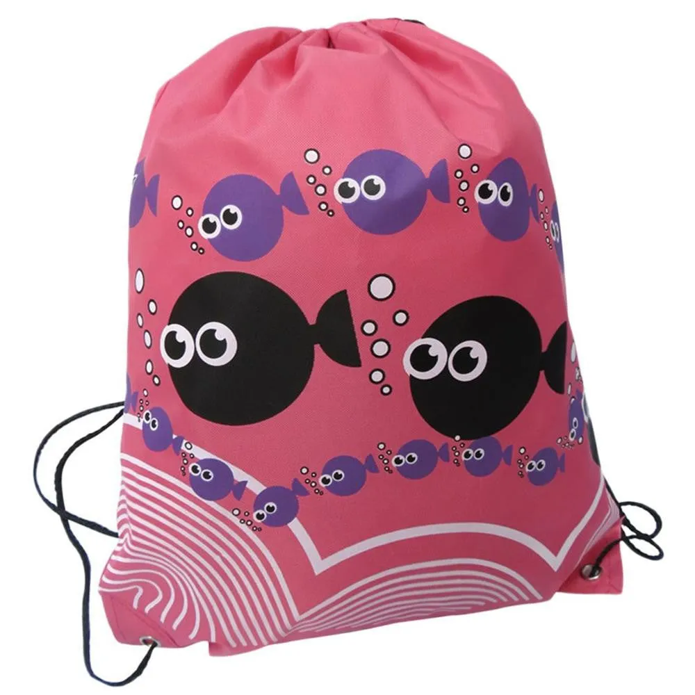 Double Layer Drawstring Gym Waterproof Backpacks Swimming Sports Beach Bag Travel Portable Fold Mini Shoulder Bags