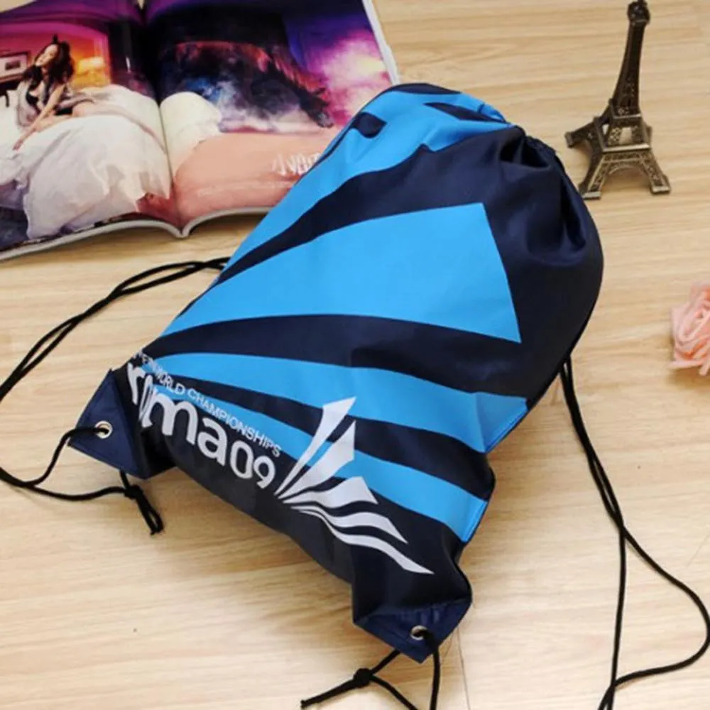 Double Layer Drawstring Gym Waterproof Backpacks Swimming Sports Beach Bag Travel Portable Fold Mini Shoulder Bags
