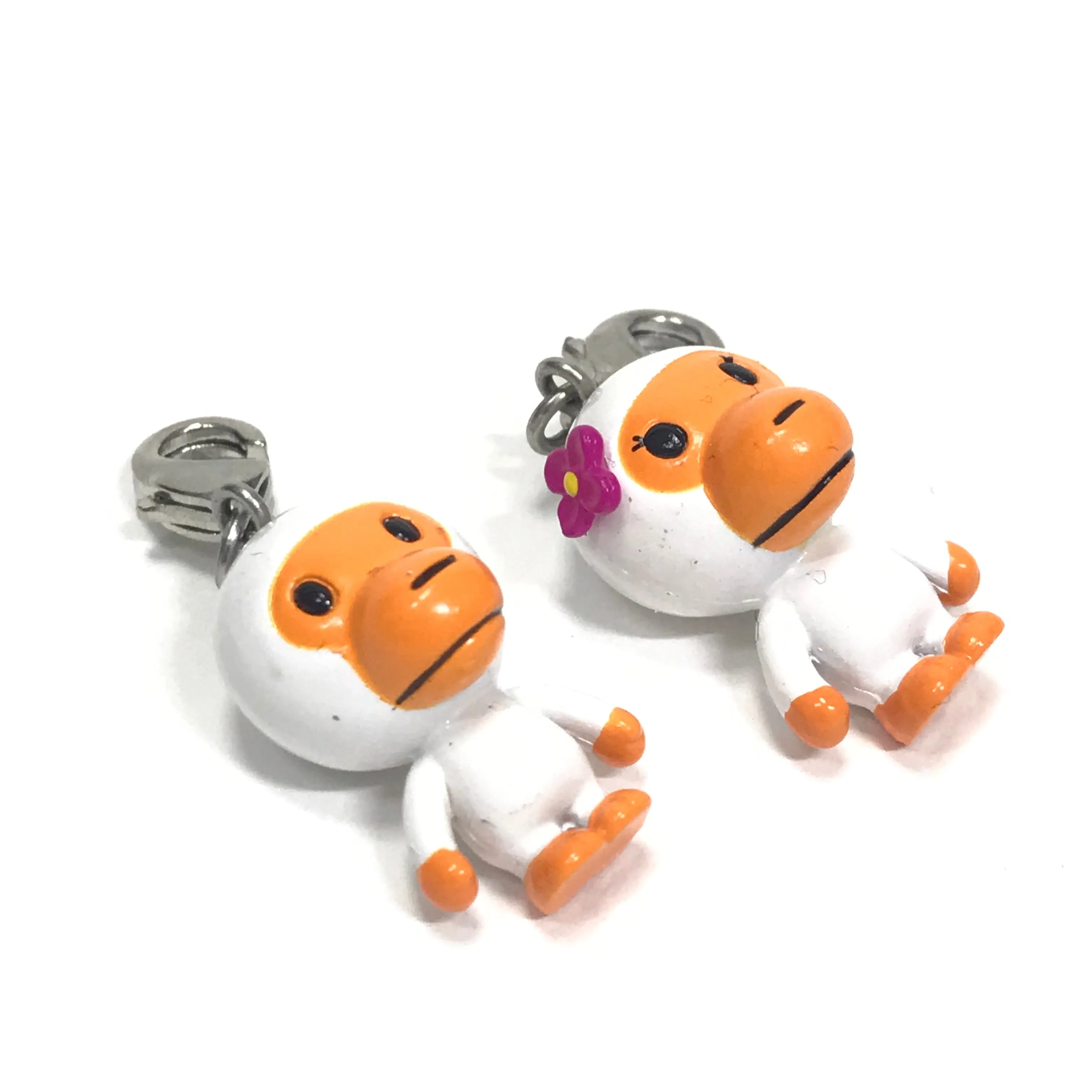 DS! A Bathing Ape Bape Baby Milo Vintage His/Hers Vinyl Keychain Set White