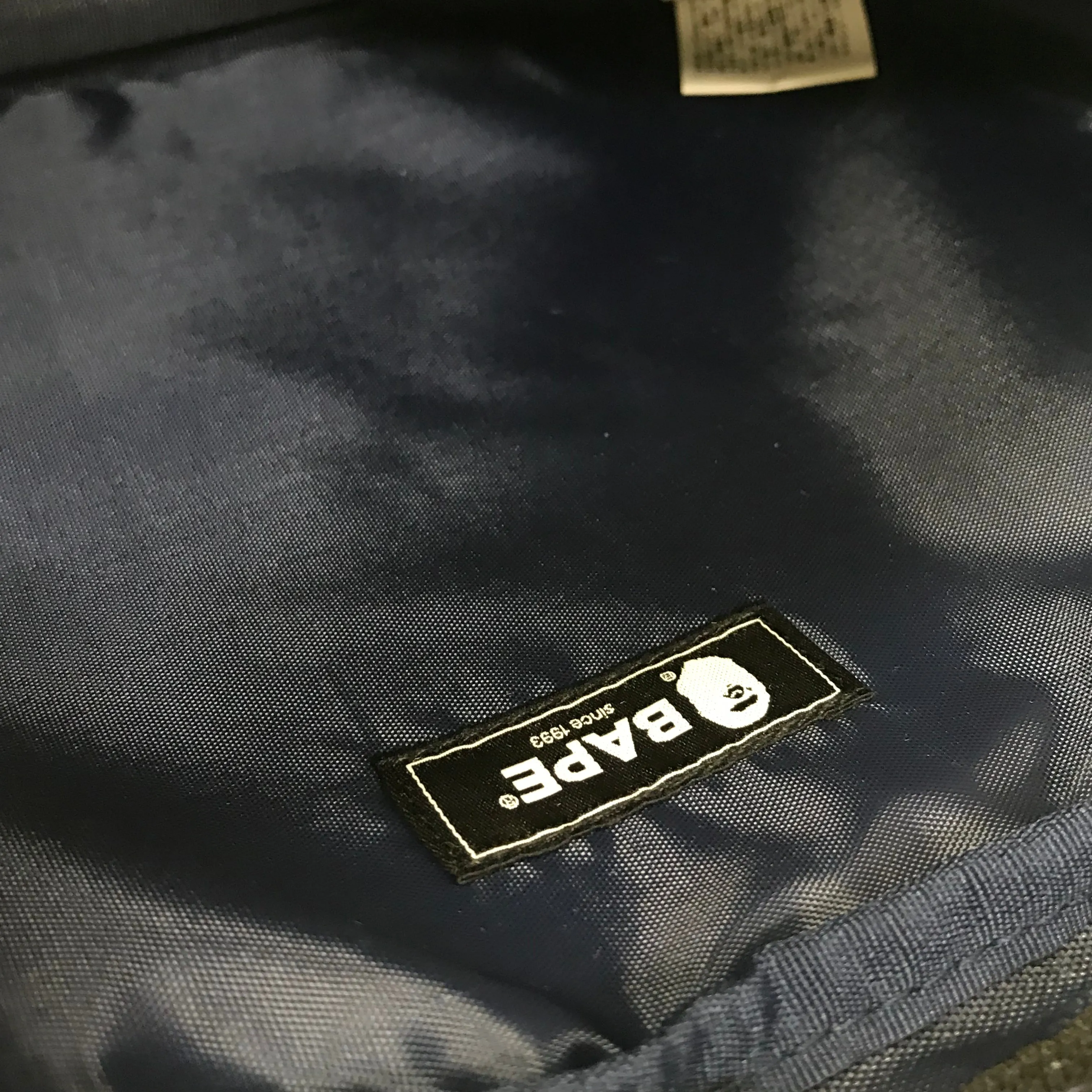 DS! A Bathing Ape Bape Shoulder Bag Navy