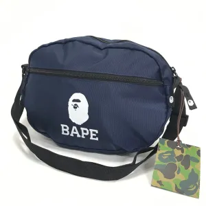 DS! A Bathing Ape Bape Shoulder Bag Navy
