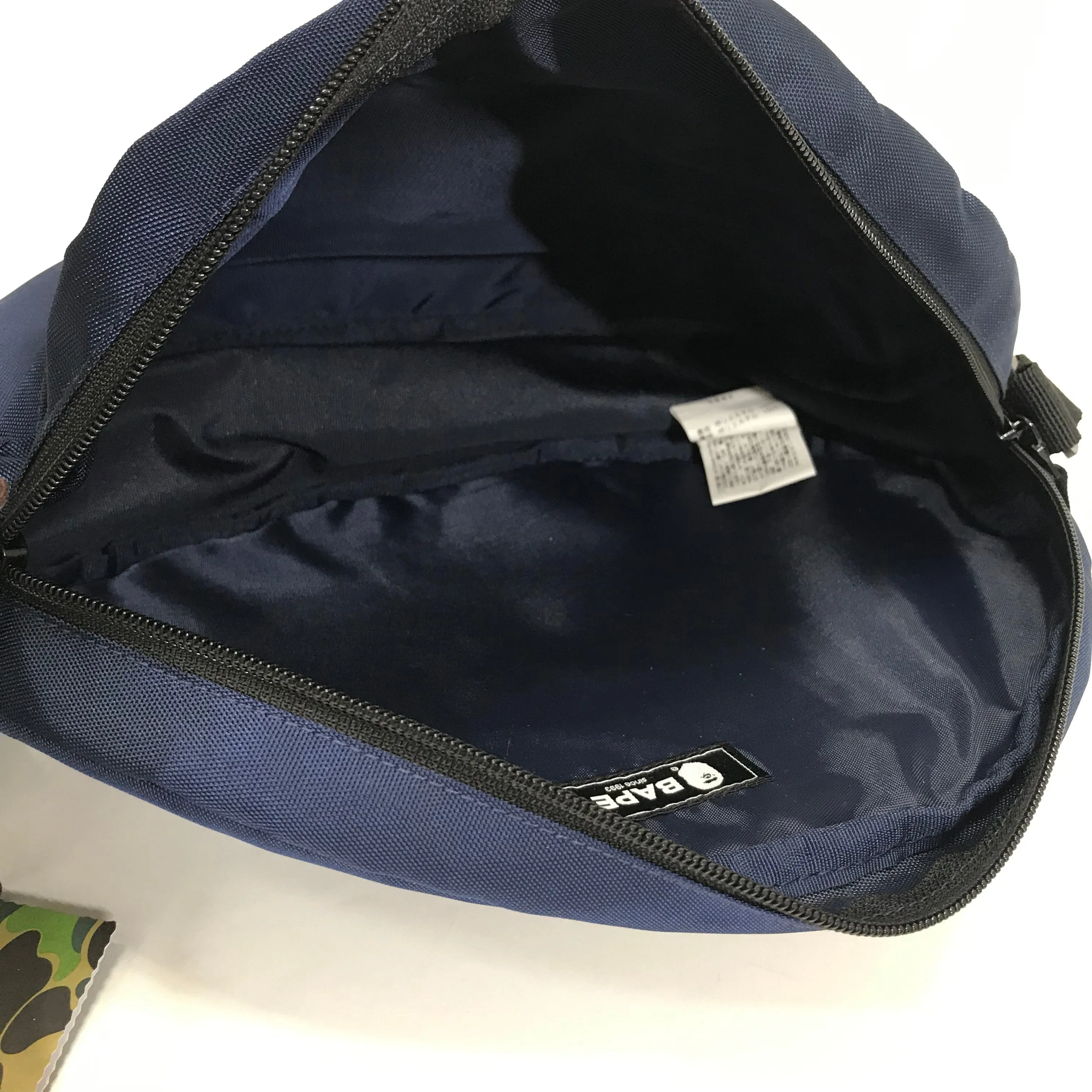DS! A Bathing Ape Bape Shoulder Bag Navy