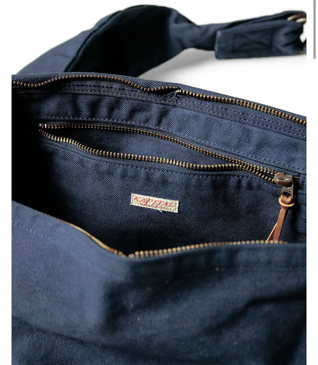 DS! Kapital #6 Cotton Canvas Snufkin Bag Red
