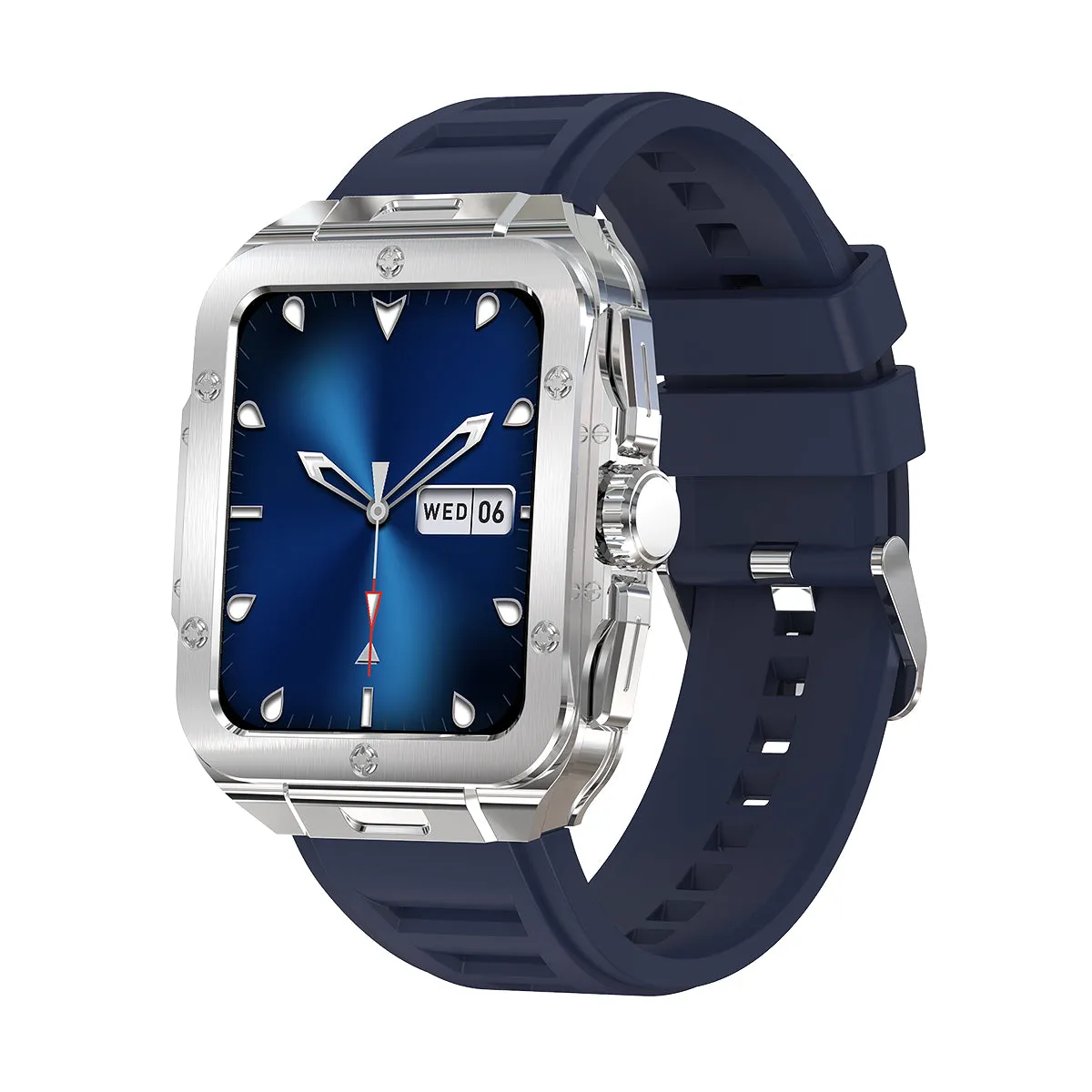 EIGIIS Smart Watch for Men 1.85” Bluetooth Dail Calls Speaker Outdoor Waterproof Military Tactical Sports Watch Fitness Tracker Watch with Heart Rate Monitor Sleep Tracker Pedometer for iPhone Samsung