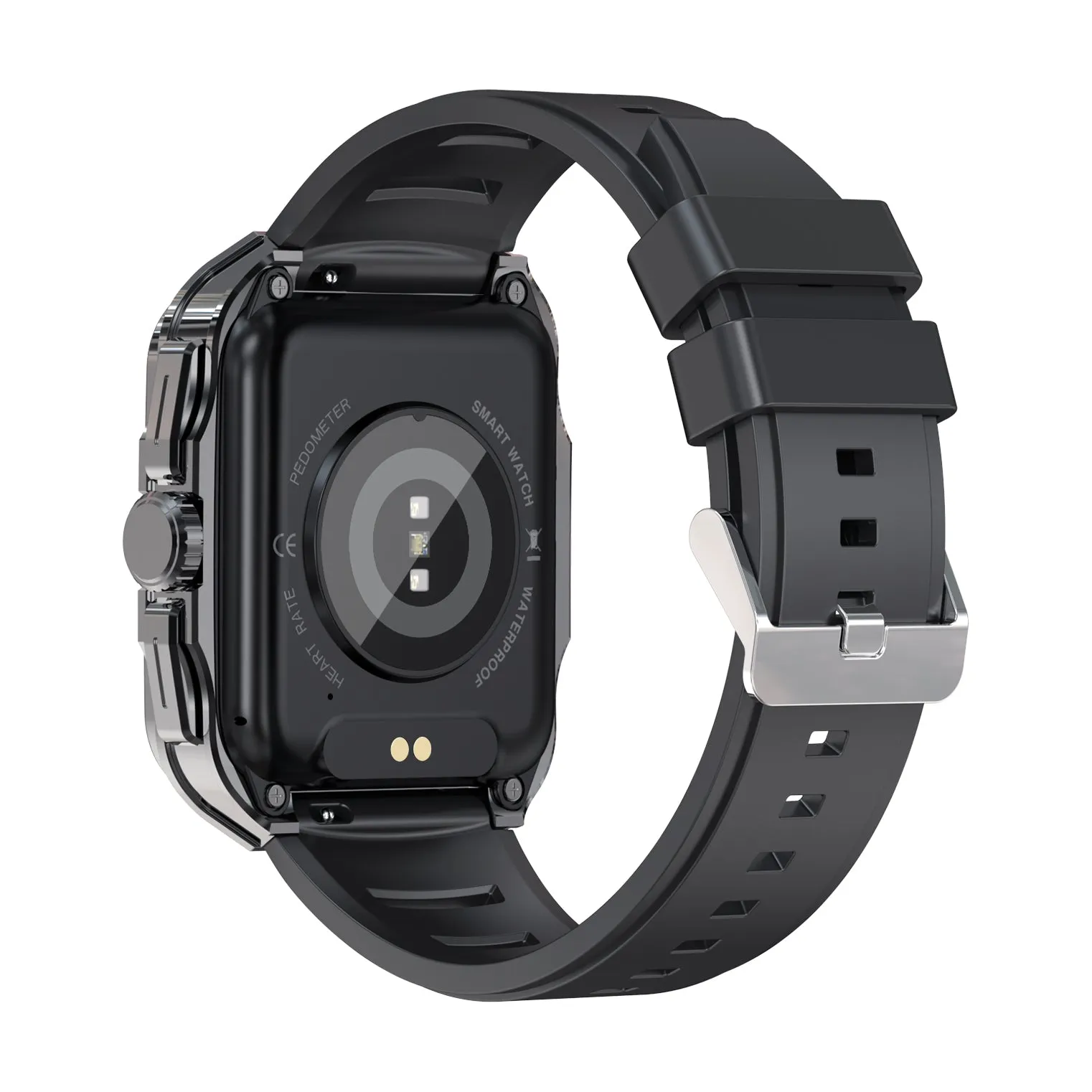 EIGIIS Smart Watch for Men 1.85” Bluetooth Dail Calls Speaker Outdoor Waterproof Military Tactical Sports Watch Fitness Tracker Watch with Heart Rate Monitor Sleep Tracker Pedometer for iPhone Samsung
