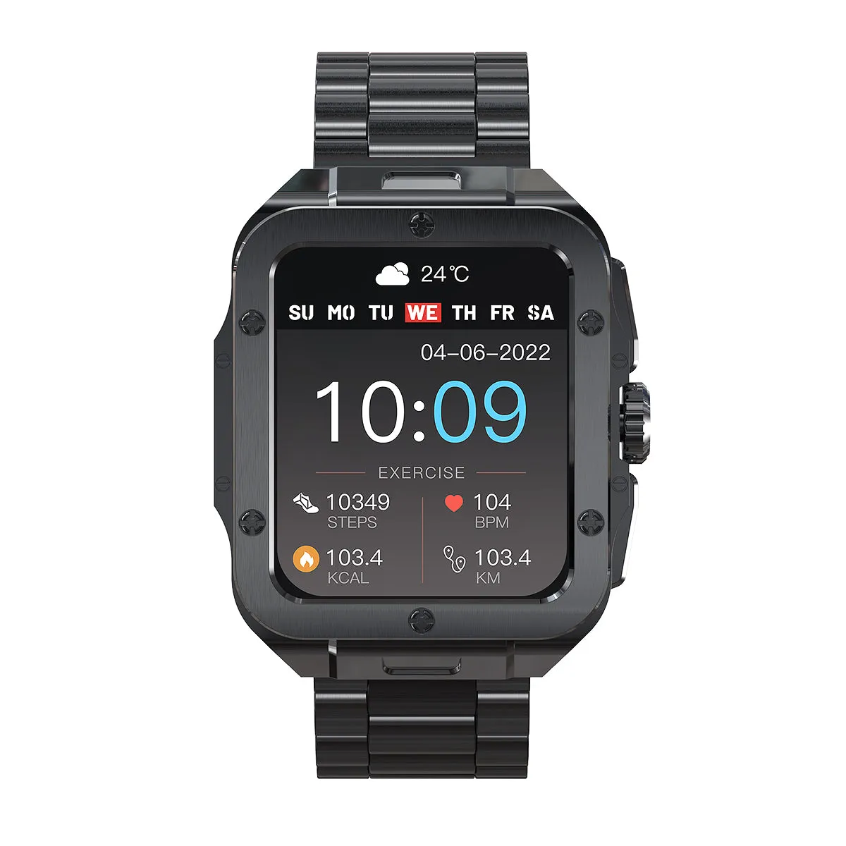 EIGIIS Smart Watch for Men 1.85” Bluetooth Dail Calls Speaker Outdoor Waterproof Military Tactical Sports Watch Fitness Tracker Watch with Heart Rate Monitor Sleep Tracker Pedometer for iPhone Samsung