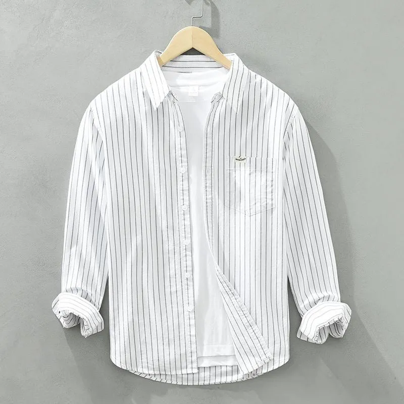 Emmanuel – Casual Men’s Striped Long Sleeve