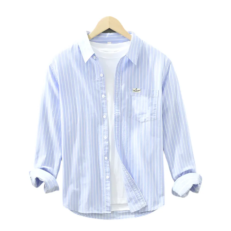 Emmanuel – Casual Men’s Striped Long Sleeve