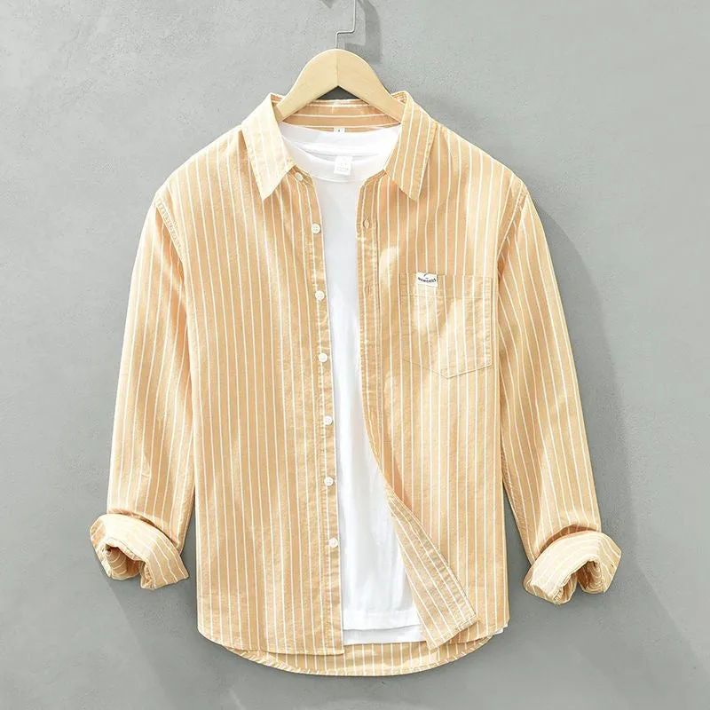 Emmanuel – Casual Men’s Striped Long Sleeve
