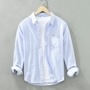 Emmanuel – Casual Men’s Striped Long Sleeve