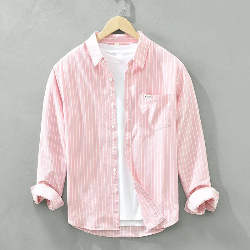 Emmanuel – Casual Men’s Striped Long Sleeve