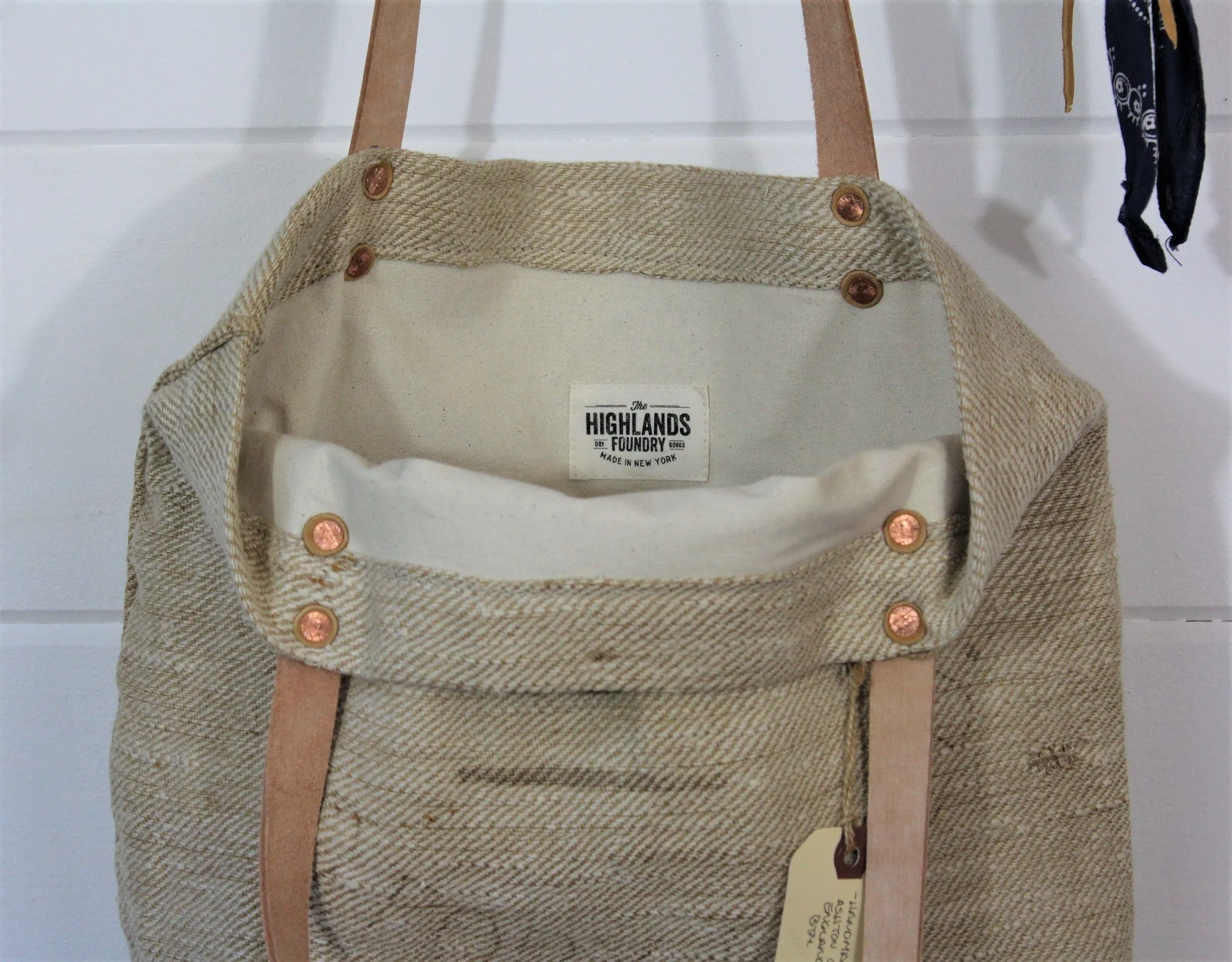 English Grain Sack Tote