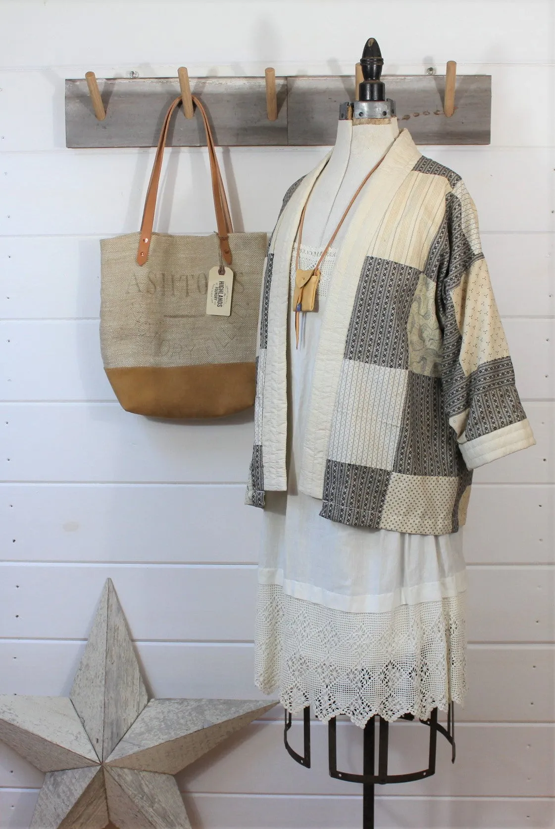 English Grain Sack Tote